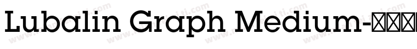 Lubalin Graph Medium字体转换